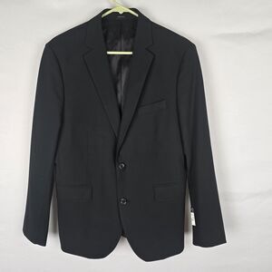 JF J Ferrar Classic Suit Jacket Men's 38 Short Ultra Comfort Solid Black NWT